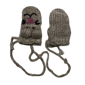 Unisex Handmade - Mittens, size 1 - 2 vuotta - Beige (1)