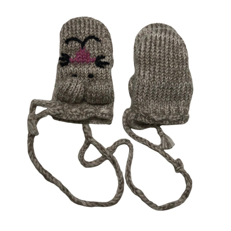 Unisex Handmade - Mittens, size 1 - 2 vuotta - Beige ()