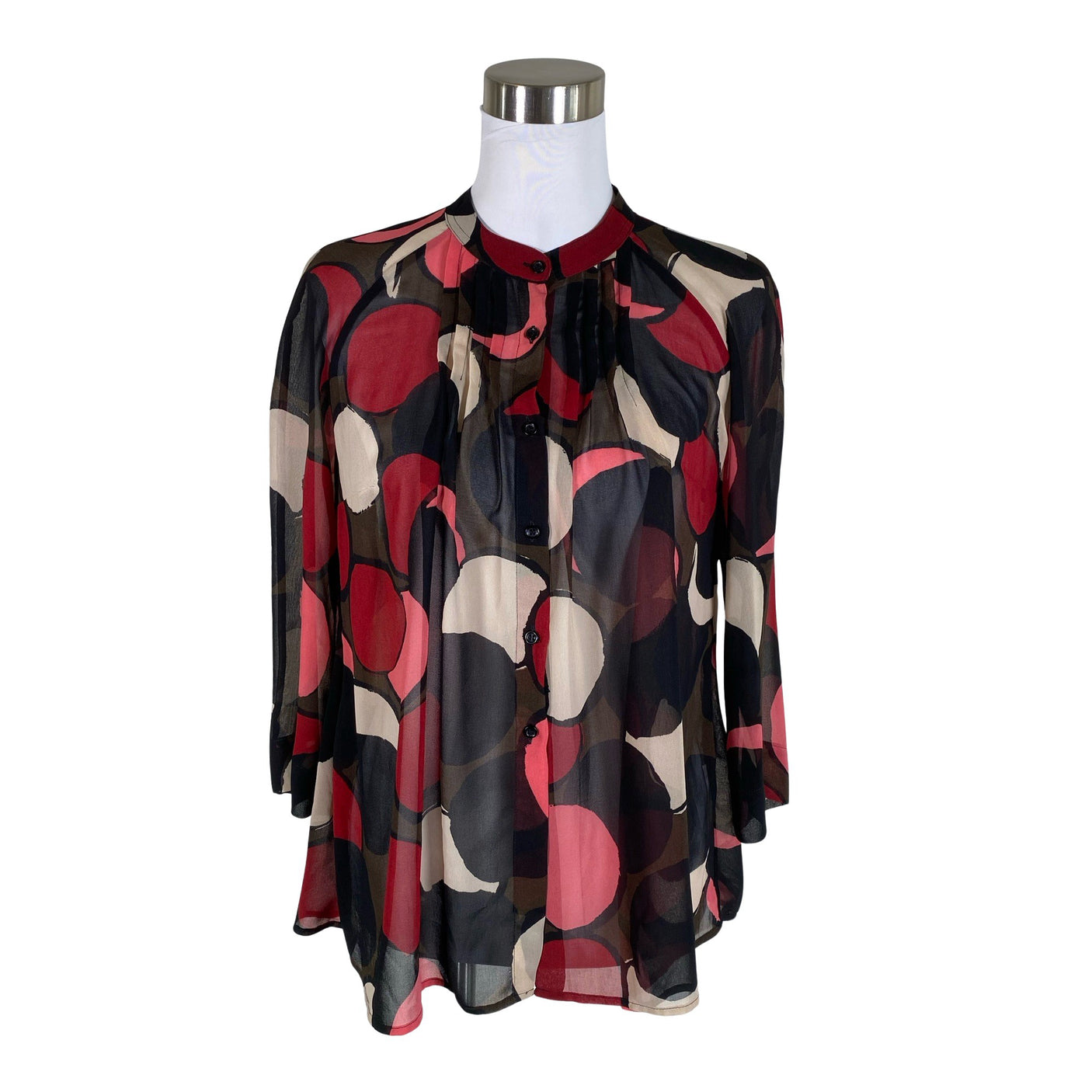 Unisex Sisley - Schiffon tunic, size 38 - Black (1)