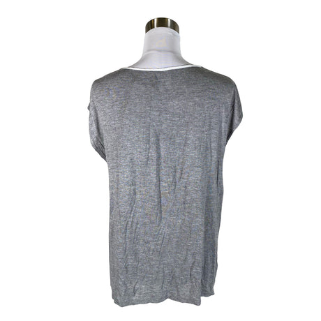 Unisex Cream - Short-sleeved blouse, size 40 - Gray (2)