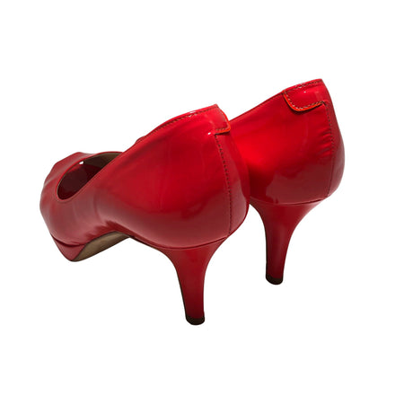 Unisex Guglielmo Rotta - Open toe high heel shoes, size 38 - Red (2)