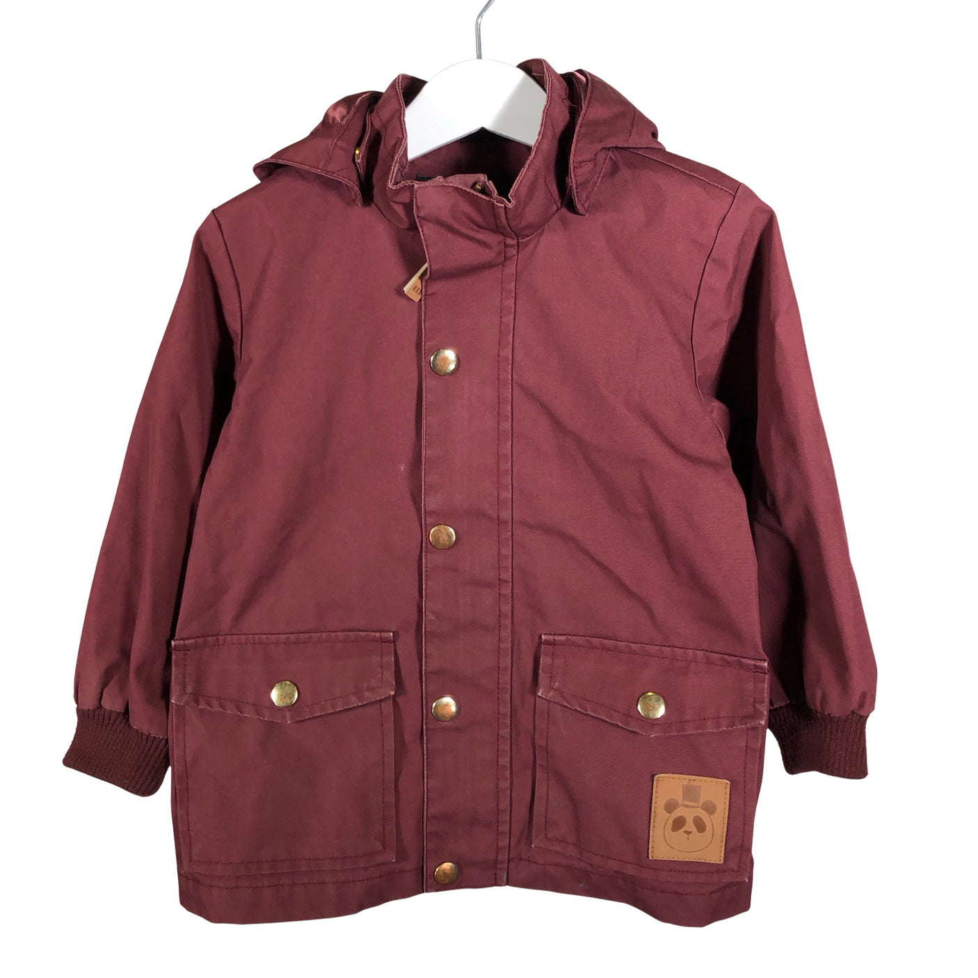 Unisex Mini Rodini - Spring/Fall jacket, size 92 - 98 - Wine red (1)
