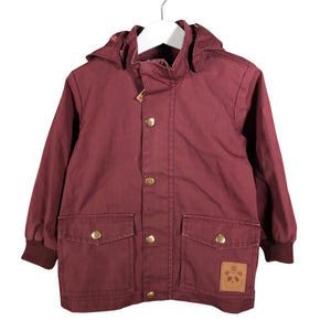 Unisex Mini Rodini - Spring/Fall jacket, size 92 - 98 - Wine red (1)