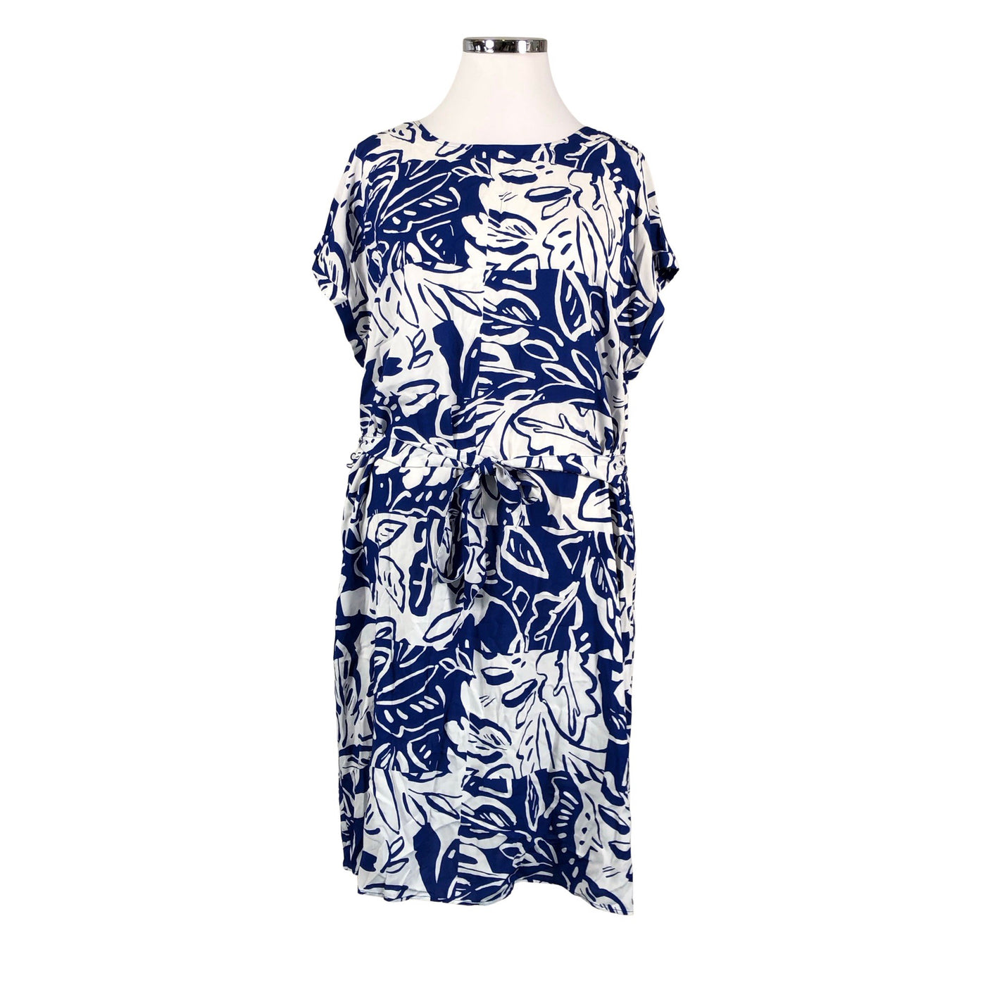 Unisex s.Oliver - Schiffon dress, size 46 - White (1)