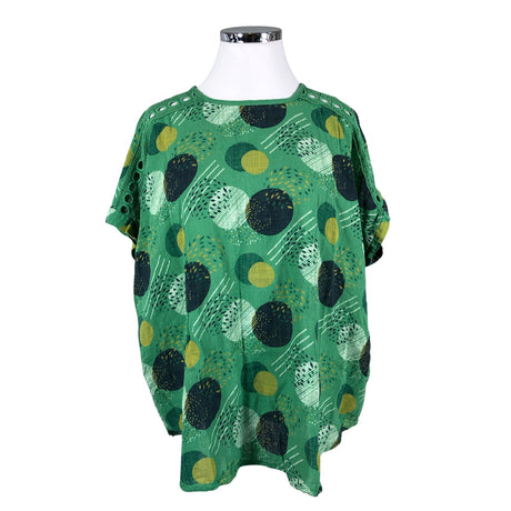 Unisex Handmade - Schiffon tunic, size 42 - Green ()