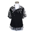 Unisex Voglia - Short-sleeved blouse, size 38 - Black ()