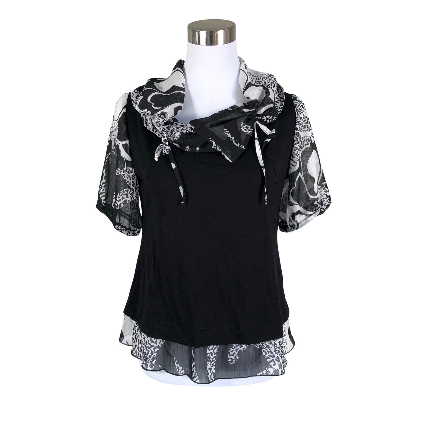 Unisex Voglia - Short-sleeved blouse, size 38 - Black (1)