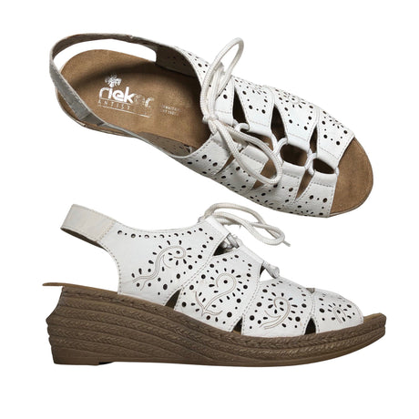 Unisex Rieker - Wedge sandals, size 39 - White ()