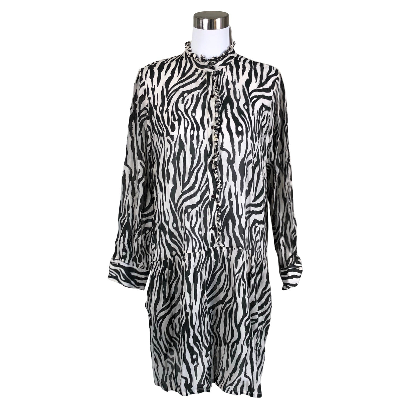 Unisex Milk Copenhagen - Schiffon dress, size 38 - Gray (1)