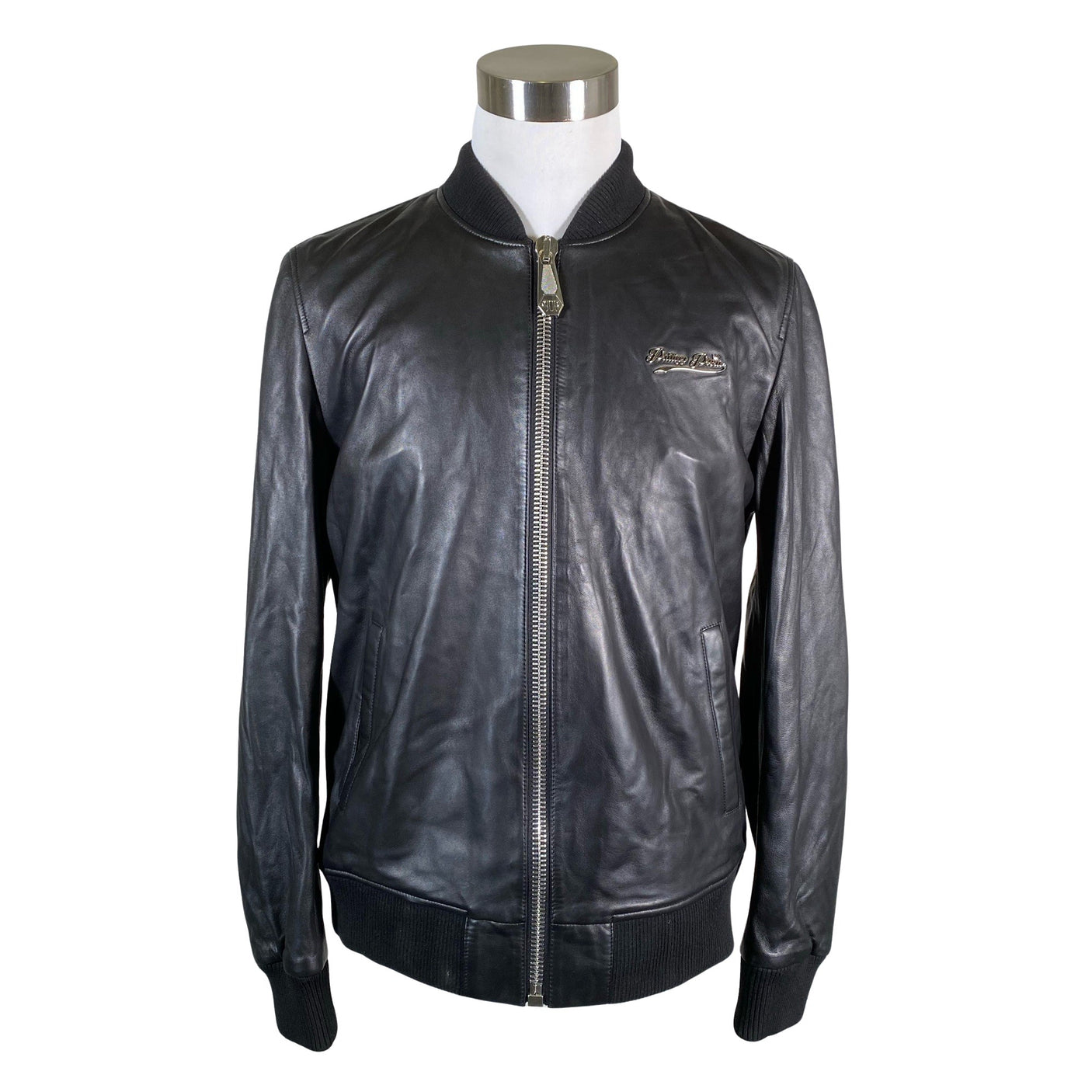 Unisex Philipp Plein - Leather jacket, size XL - Black (1)