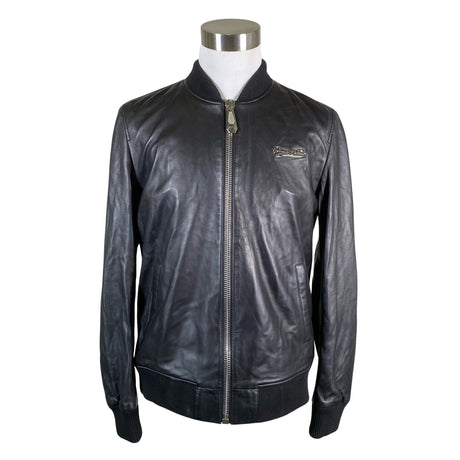 Unisex Philipp Plein - Leather jacket, size XL - Black ()