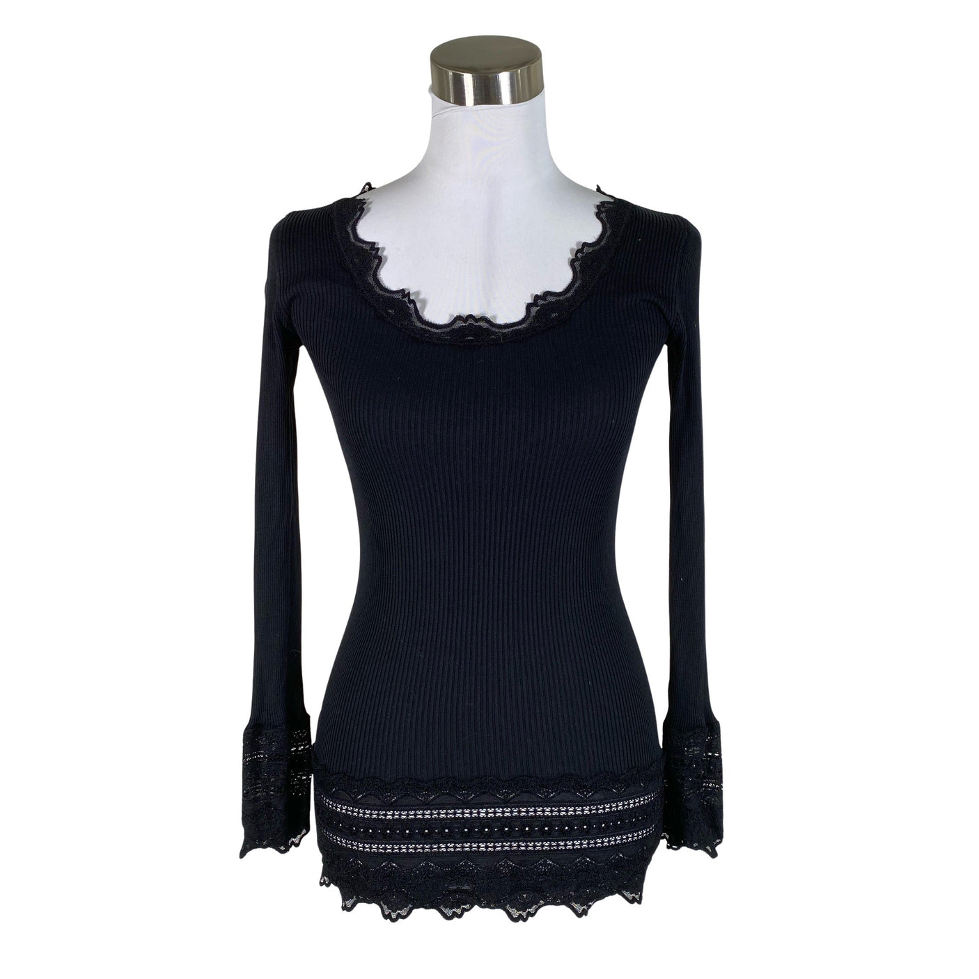 Unisex Rosemunde - Tricot shirt, size 36 - Black (1)
