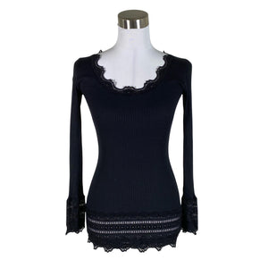 Unisex Rosemunde - Tricot shirt, size 36 - Black (1)