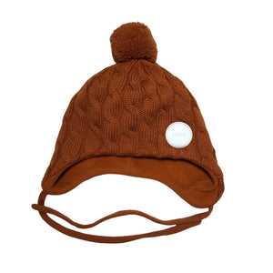 Unisex Reima - Winter beanie, size 46 - 48 cm - Brown (1)
