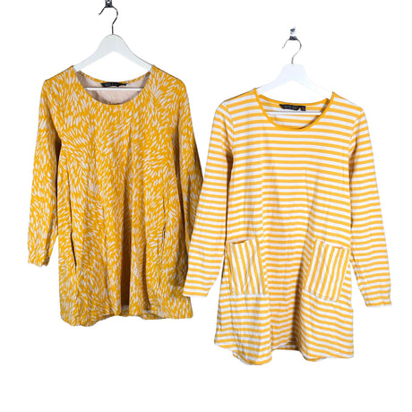 Unisex NOSH - Tricot tunic, size 46 - Yellow ()