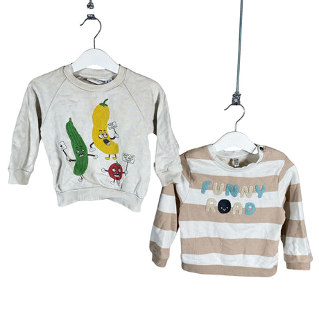 Unisex Mini Rodini - Sweatshirt, size 80 - 86 - Beige ()