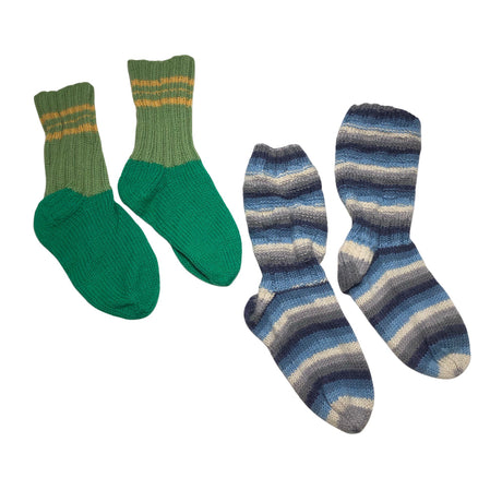Unisex Handmade - Wool socks, size 38 - Green ()