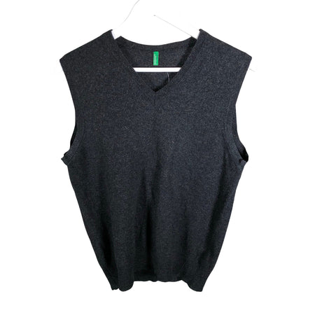 Unisex Benetton - Knit vest, size 40 - Gray ()