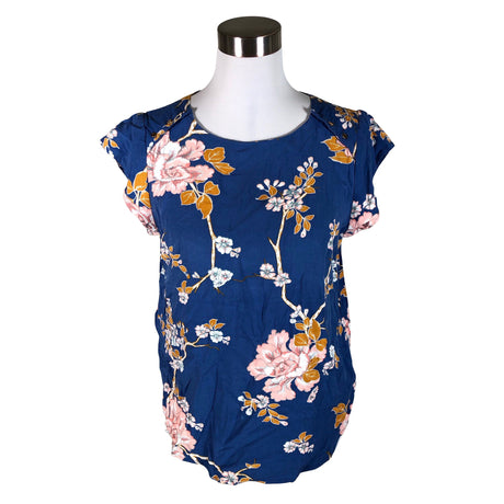 Unisex Saint Tropez - Short-sleeved blouse, size 38 - Blue ()