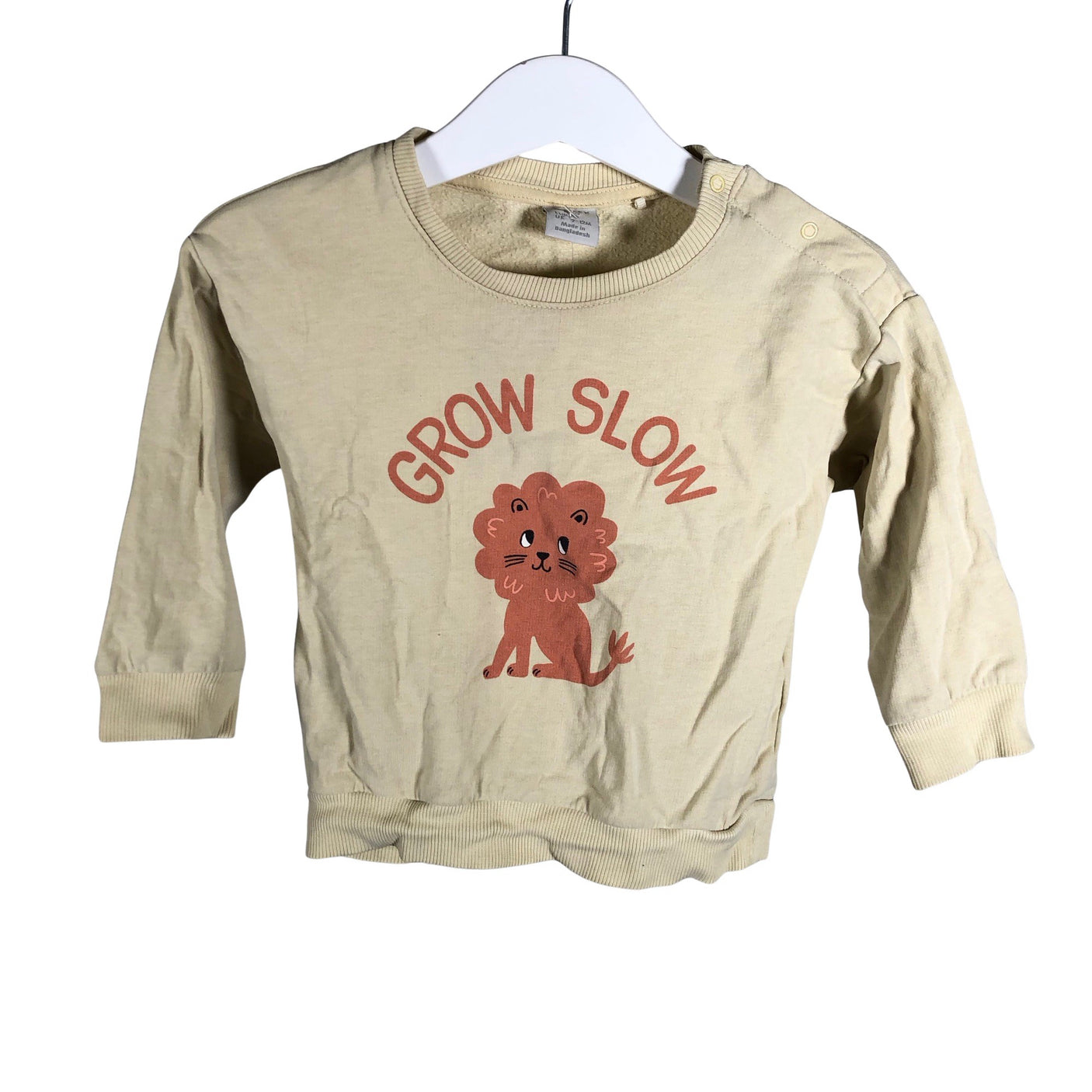 Unisex Lindex - Tricot shirt, size 74 - 80 - Beige (1)