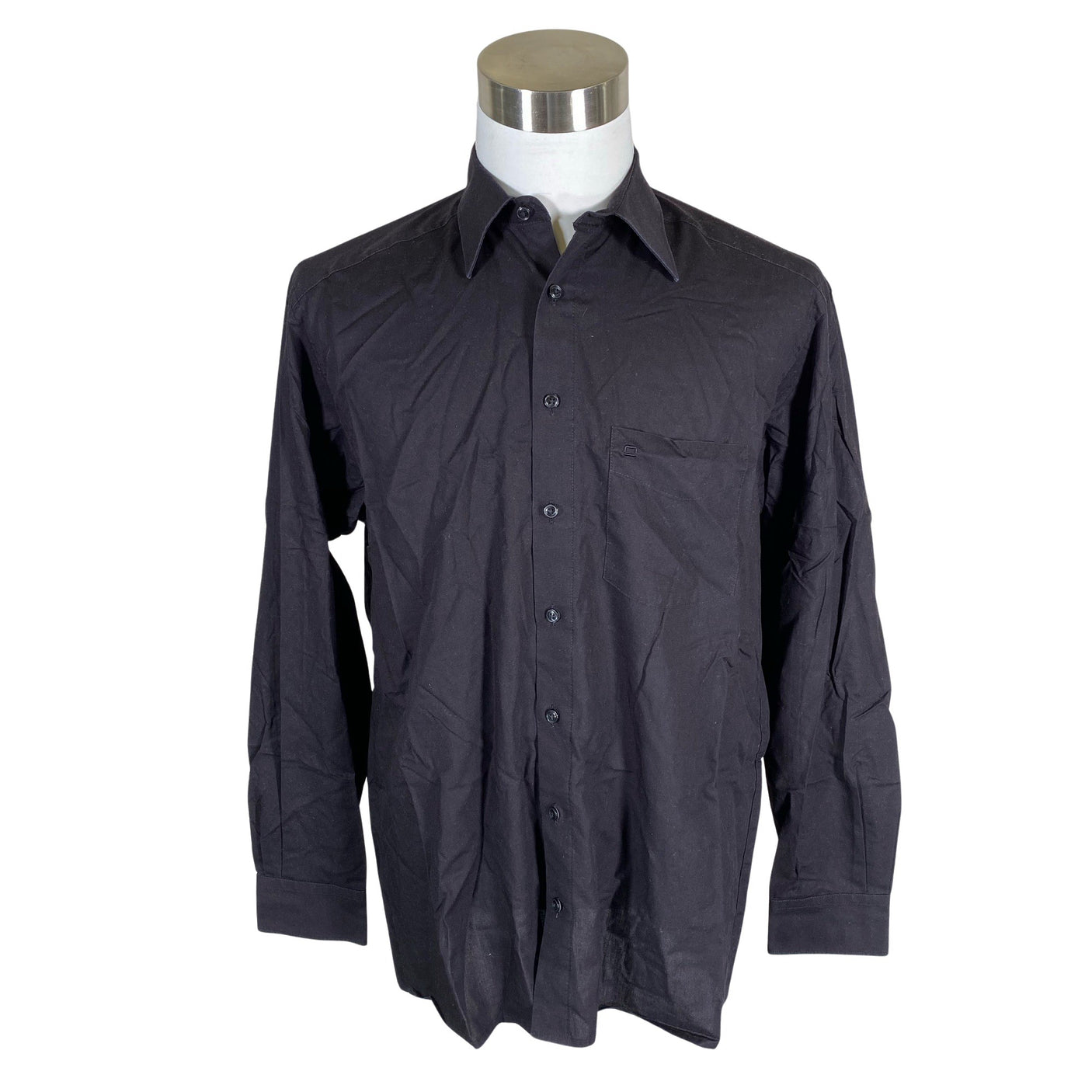 Unisex Olymp - Collared shirt, size L - Black (1)