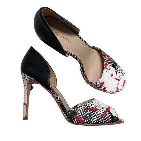 Unisex Carolinna Espinosa - Open toe high heel shoes, size 41 - Black ()