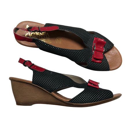 Unisex Rieker - Wedge sandals, size 40 - Blue ()