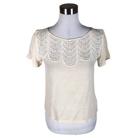 Unisex Club Monaco - Short-sleeved blouse, size 36 - Beige ()