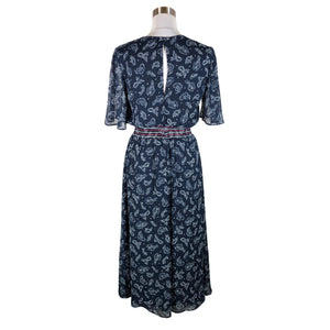 Unisex Tommy Jeans (Tommy Hilfiger) - Schiffon dress, size 40 - Blue (2)