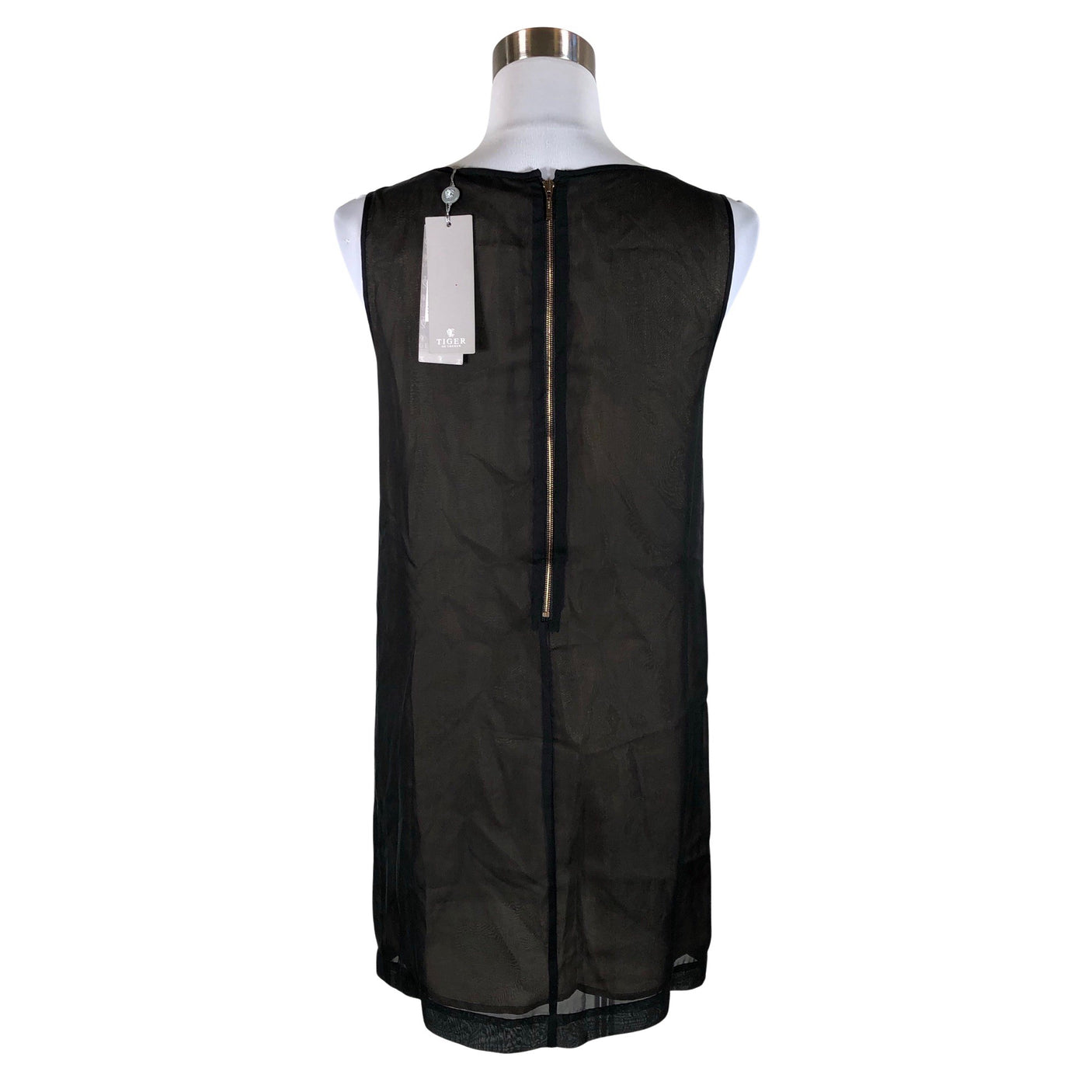 Unisex Tiger of Sweden - Schiffon dress, size 38 - Black (2)
