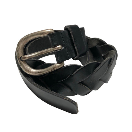 Unisex Part two - Leather belt, size No size - Black ()