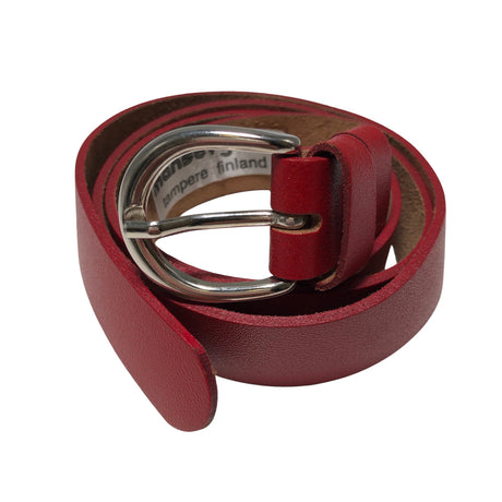Unisex Mansevyö - Leather belt, size No size - Red ()