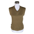 Unisex Backtee - Knit vest, size 38 - Brown ()