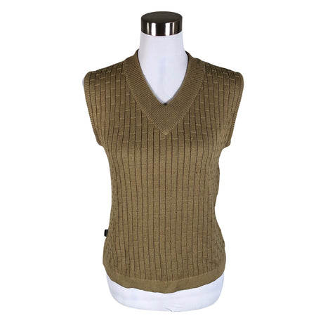 Unisex Backtee - Knit vest, size 38 - Brown ()