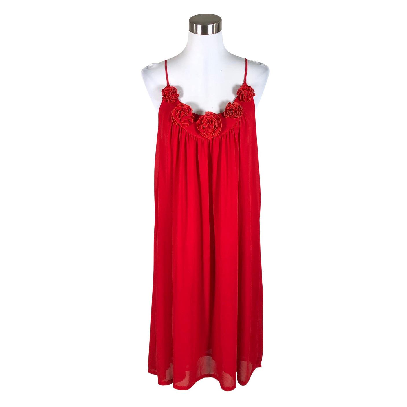 Unisex Soaked - Schiffon dress, size 40 - Red (1)