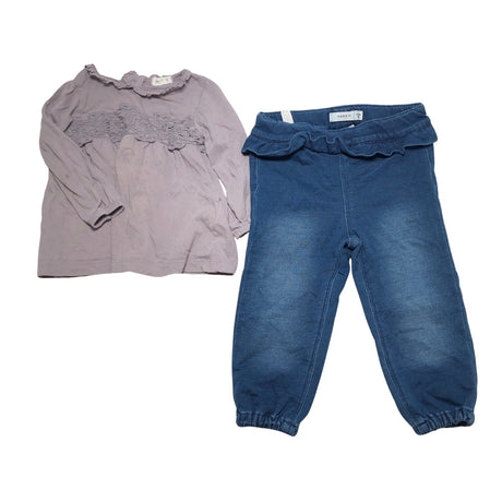 Unisex Newbie - Tricot shirt, size 74 - 80 - Violet ()