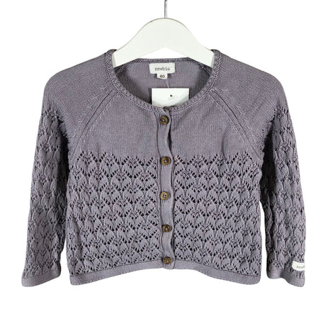 Unisex Newbie - Cardigan, size 80 - 86 - Violet ()