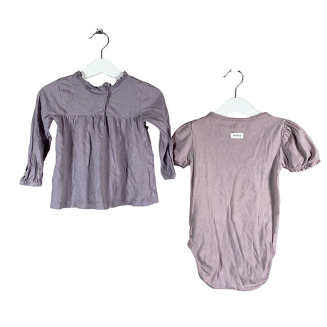 Unisex Newbie - Tricot shirt, size 80 - 86 - Violet (2)