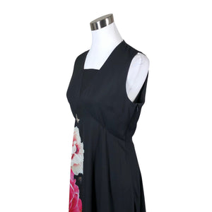 Unisex Ted Baker - Schiffon dress, size 38 - Black (2)