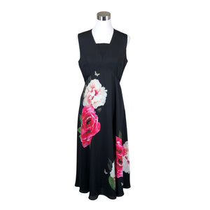 Unisex Ted Baker - Schiffon dress, size 38 - Black (1)