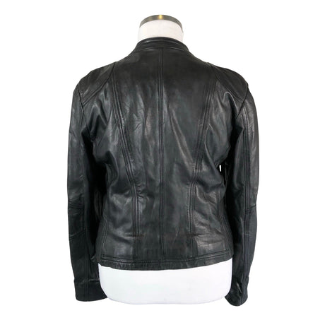 Unisex Saki - Leather jacket, size 42 - Black (2)