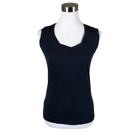 Unisex Massimo Dutti - Tricot tank top, size 38 - Blue ()