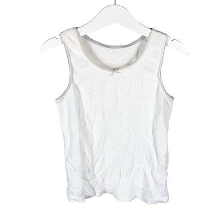 Unisex Debenhams - Tricot tank top, size 122 - 128 - White ()
