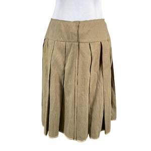Unisex Prada - Pleated skirt, size 36 - Beige (3)