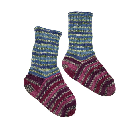 Unisex Handmade - Wool socks, size 34 - Violet ()