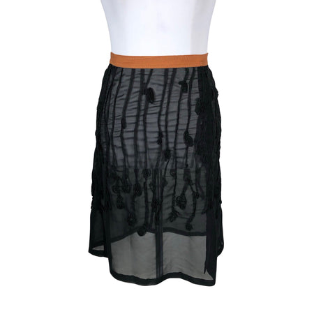 Unisex Dries Van Noten - Fabric skirt, size 34 - Black ()