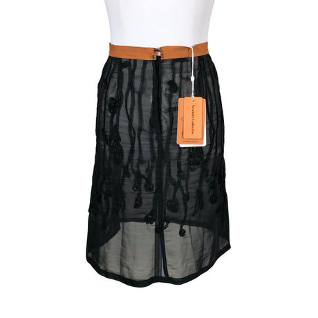 Unisex Dries Van Noten - Fabric skirt, size 34 - Black (2)
