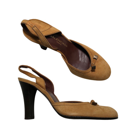 Unisex Balenciaga - Heeled sandals, size 37 - Brown ()