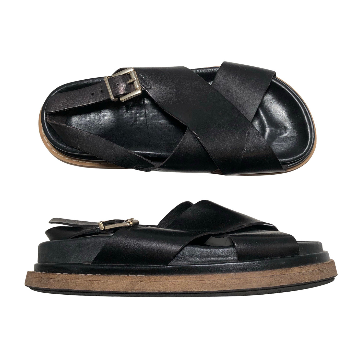 Unisex Alohas - Sandals, size 38 - Black (1)