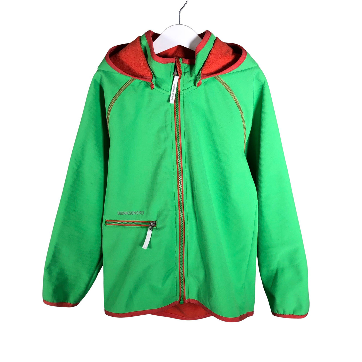 Unisex Didriksons - Soft shell jacket, size 128 - 134 - Green (1)